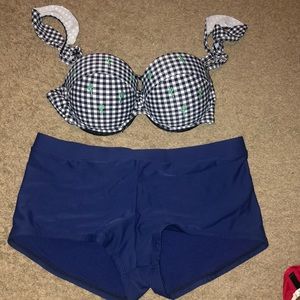 Two piece bathing suit